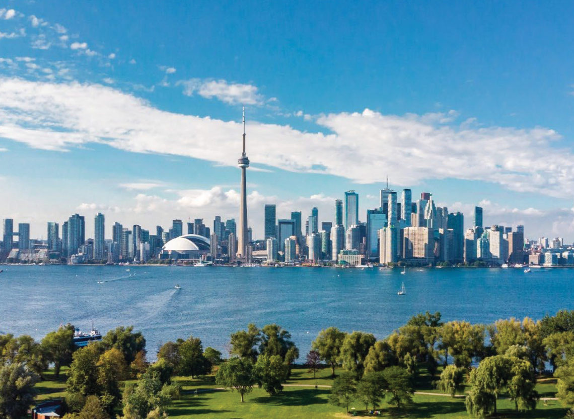 image of Toronto from island