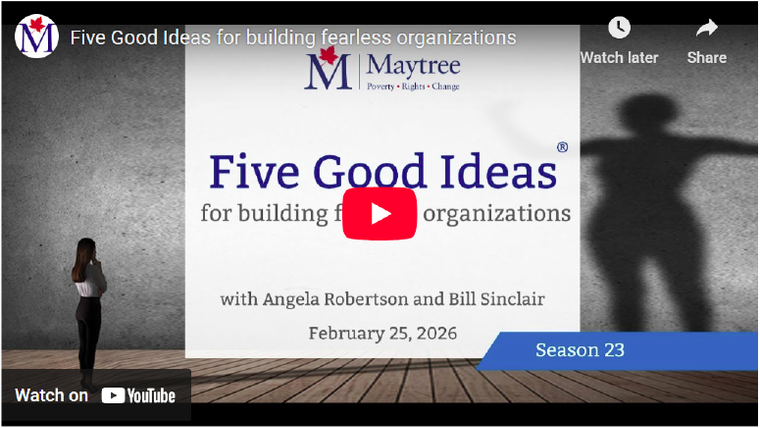 Five Good Ideas for building fearless organizations